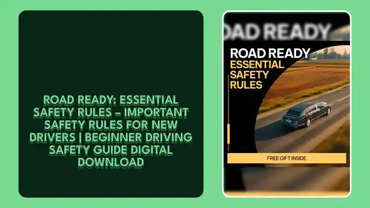 Road Ready: Essential Safety Rules &ndash; Important Safety Rules for New Drivers | Beginner Driving Safety Guide Digital Download by@Outfy